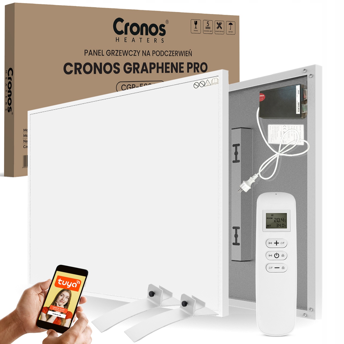 INFRAČERVENÝ RADIANT GRAFÉN 300W WiFi